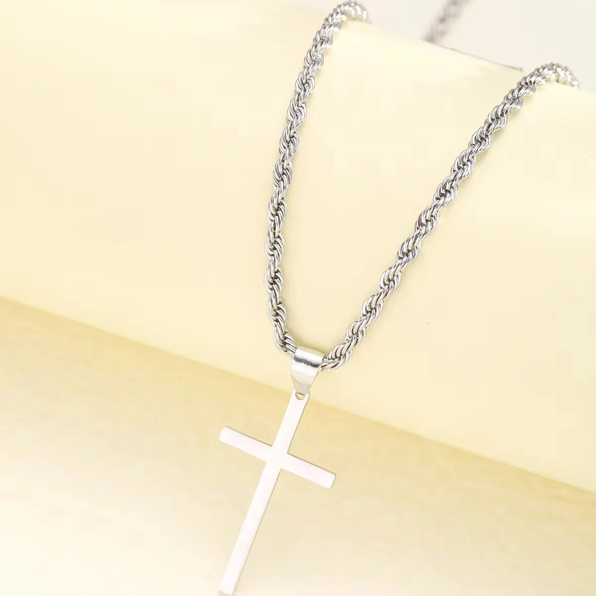 Mens and womens cross pendant necklace minimalist gold jewelry mens and womens necklace 251023