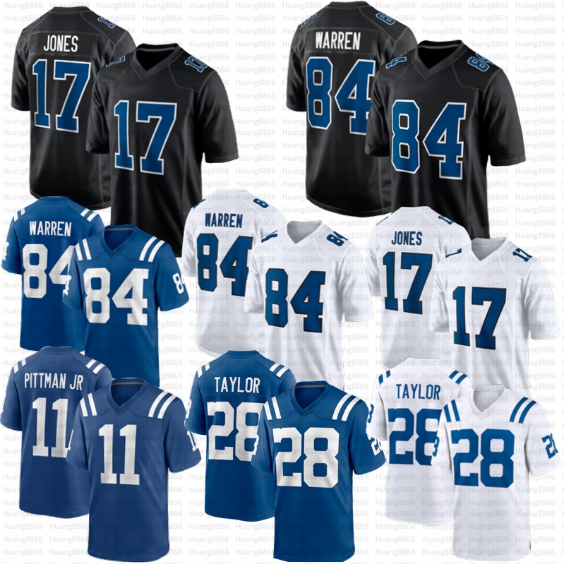 Tyler Warren Anthony Richardson Football Jerseys Daniel Jones Jonathan Taylor Riley Leonard Peyton Manning Pittman Jr Quenton Nelson Jersey