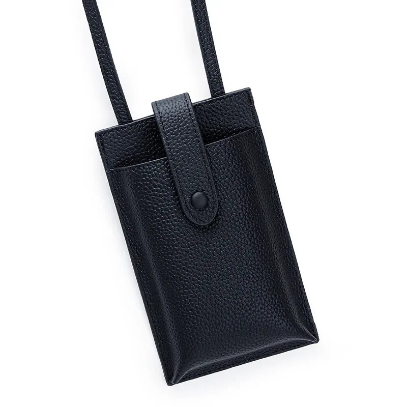 Small Crossbody Cell Phone Bag for Women Genuine Leather Mini Over Shoulder Handbag Purse with Zipper Pocket Adjustable Length 251027