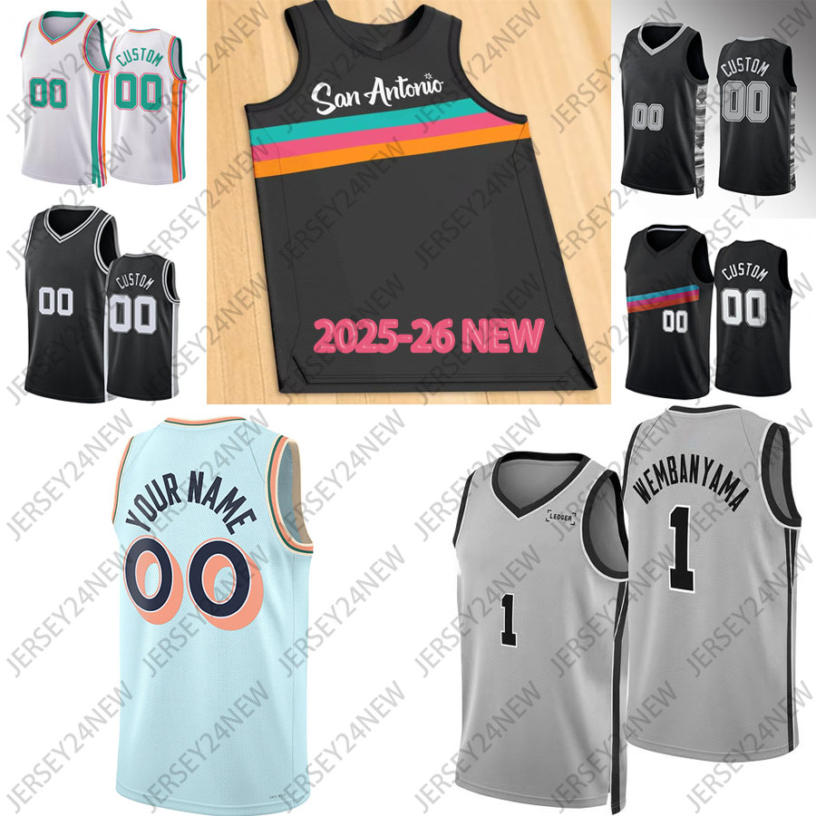 2025 Jersey Dylan 2 Harper Victor Wembanyama Devin Vassell Fox Chris Paul Jeremy Sochan Keldon 0 Johnson Blake Wesley Stephon Castle Harrison Barnes