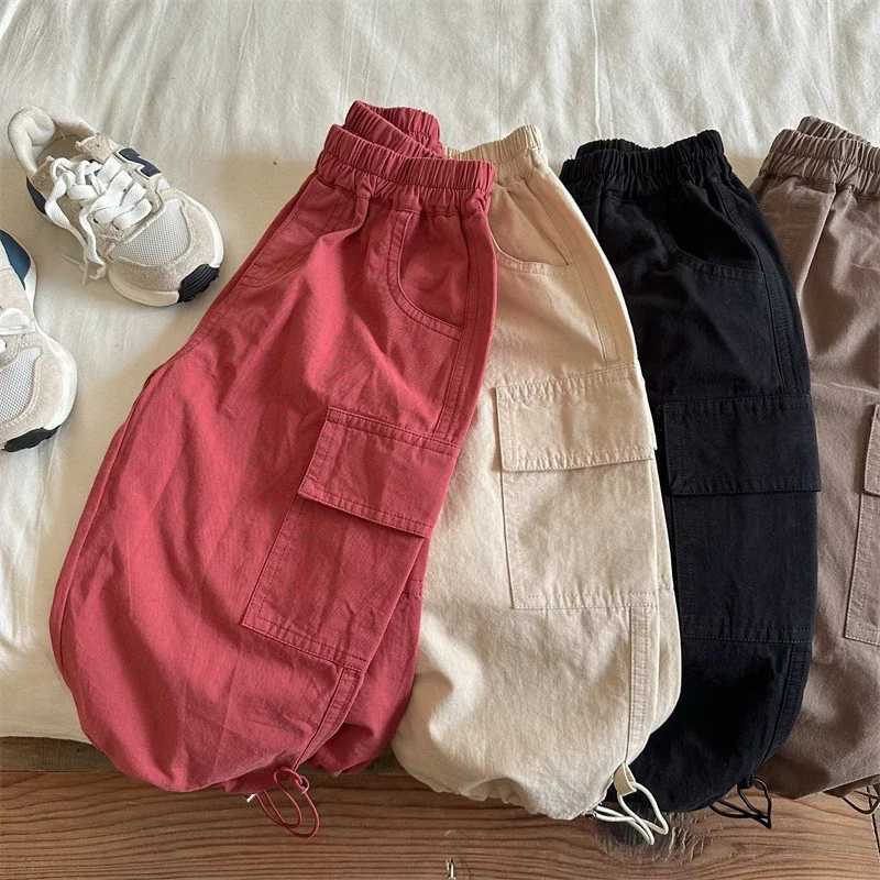 Kids Pants Girdle Overalls Baby Wide Leg Pants Girls Pants Teenage Girls Clothing Cargo Winter Clothes for BoysT251027