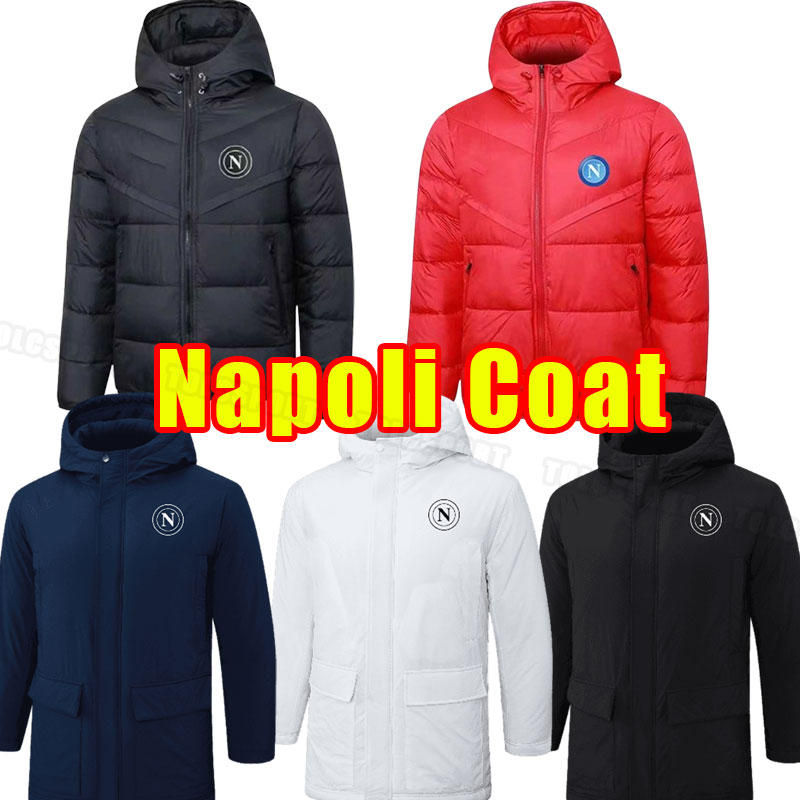 Cotton-Padded Hooded Jacket 25 26 NAPOLI soccer tracksuits Naples ZIELINSKI ANGUISSA OLIVERA KVARATSKHELIA OSIMHEN FABIAN LOZANO Long sleeve Coat