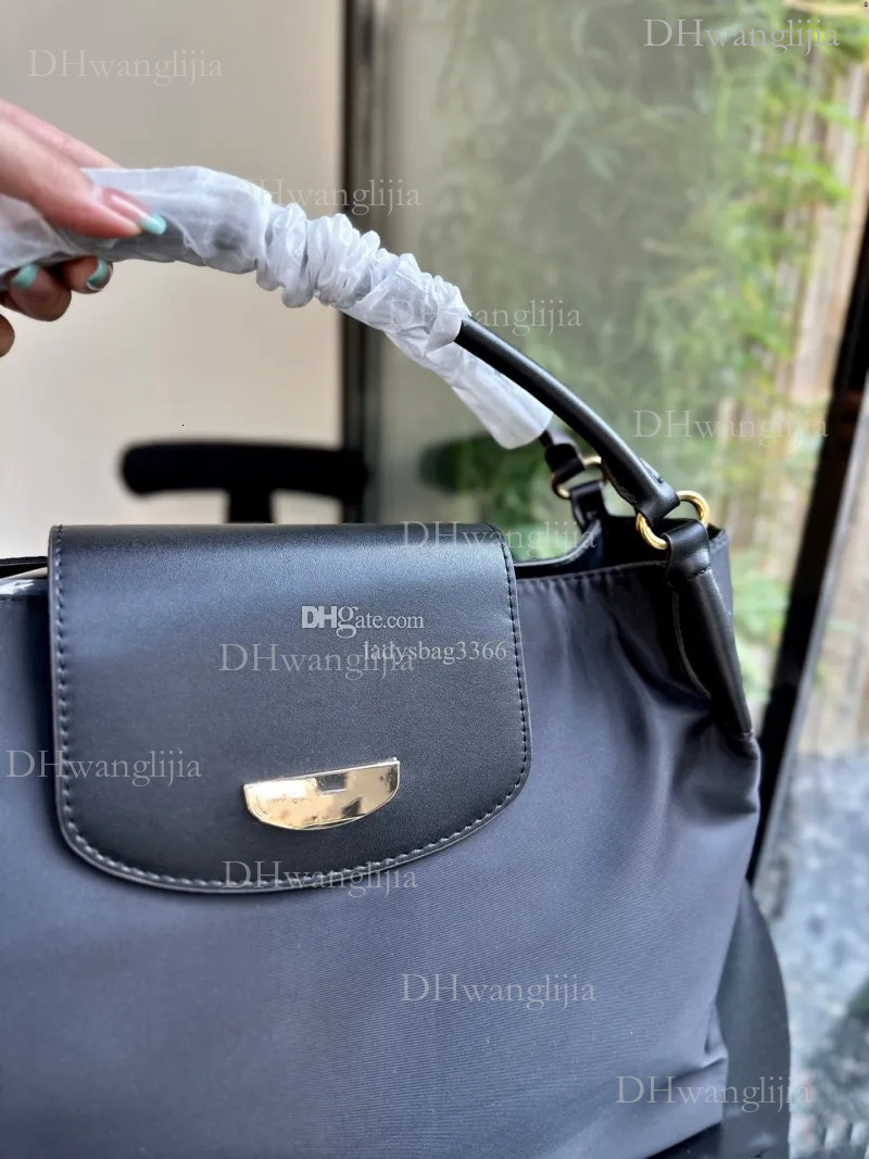 DHGM 2005 designer Paris new nylon handbag 25ss solid color hand tote bag large capacity high quality 36cm