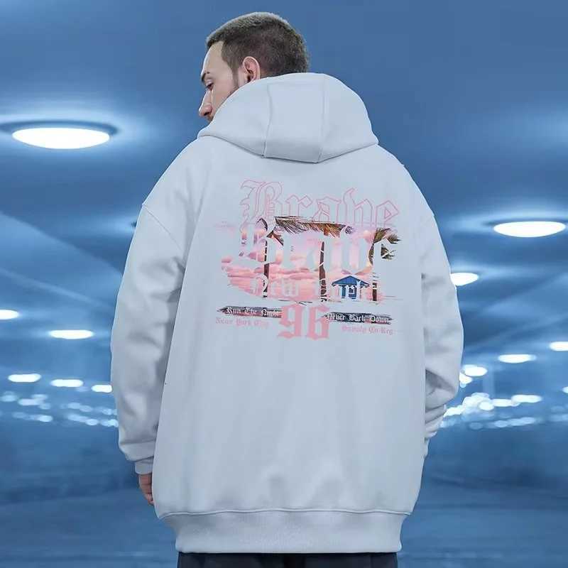 M8XL Oversized Hoodie Men American Style Letter Hooded Sweater Loose Hip Hop Plus Size Hoodie for Unisex W251027