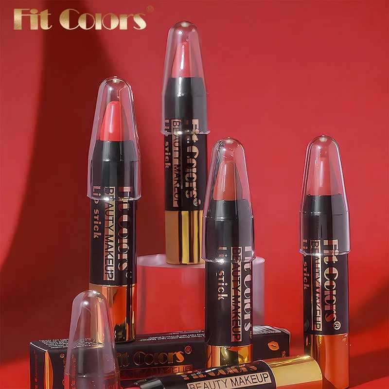 Mirror Brown Lipstick Pencil Moisturizing Waterproof Lasting Lipstick Crayon High Pigments NonStick Cup Lip Tint Pen Cosmetics W251027
