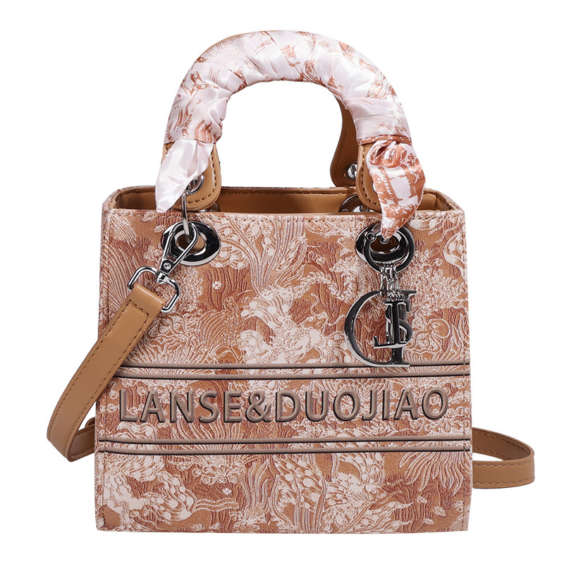 Free shipping designer bag New Style Women Embroidered Scarf Handbag High-end Fashionable Versatile Shoulder Crossbody Bag
