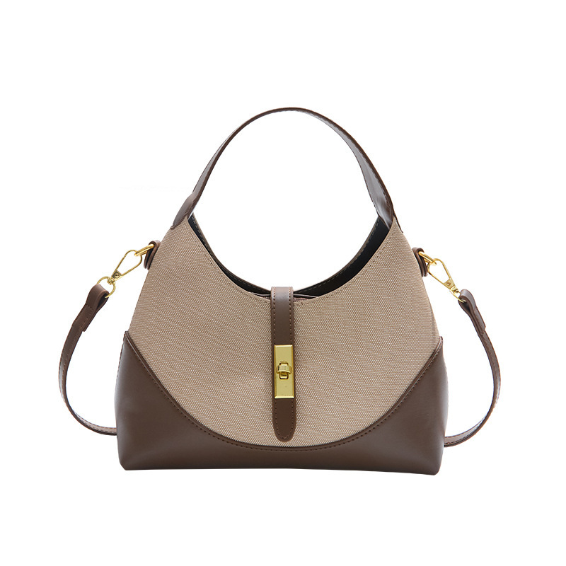 Free shipping designer bag High-end Color-blocking Niche Design Crossbody Bag for Women New Dumpling Bag Versatile Commuter Handbag Underarm Bag