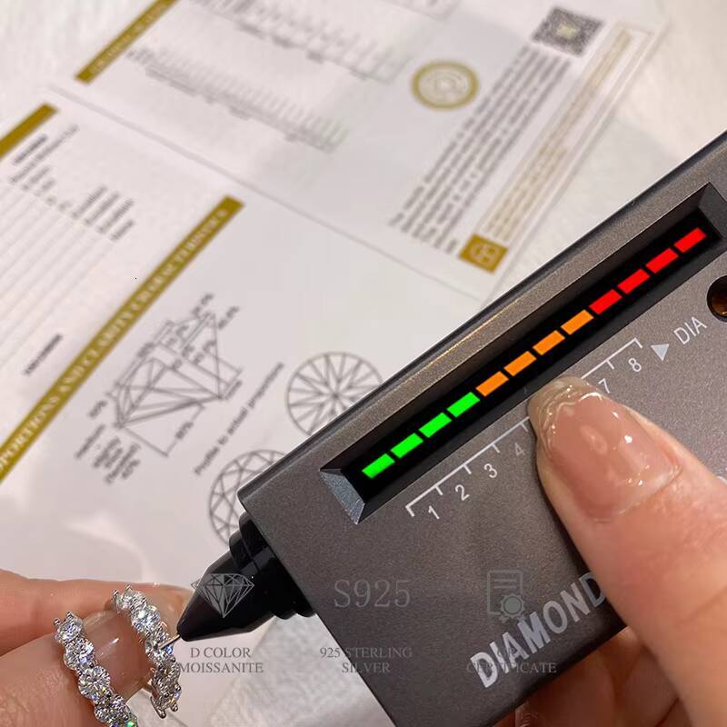 GRA Certified 3ct Wedding Real Moissanite Diamond Band Hoop Earrings 925 Sterling Silver Plated Platinum Huggie Luxury Jewelry