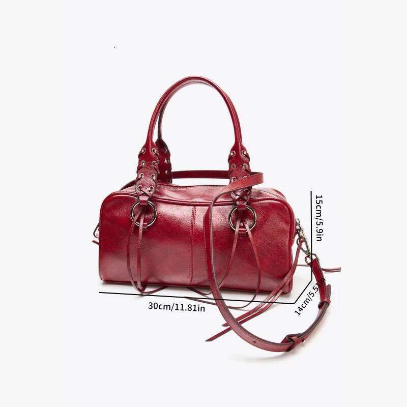 CRACKLED BOWLING Bag, Fashionable Top Handle Tote Bag, Women's Shoulder Handbags Design For Everyday Style