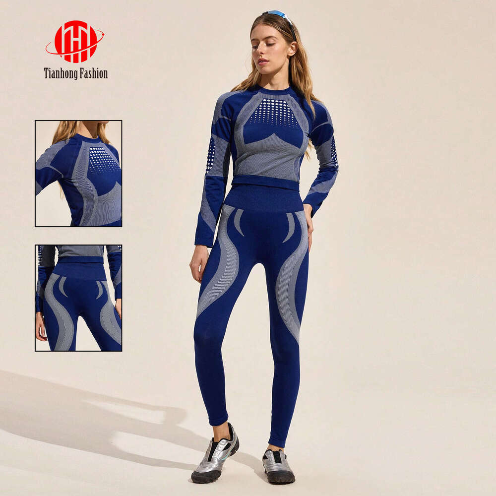 New Seamless Waist-Cinching Hip-Lifting Yoga High-End Black Sports Tight Long Pants High Elasticity