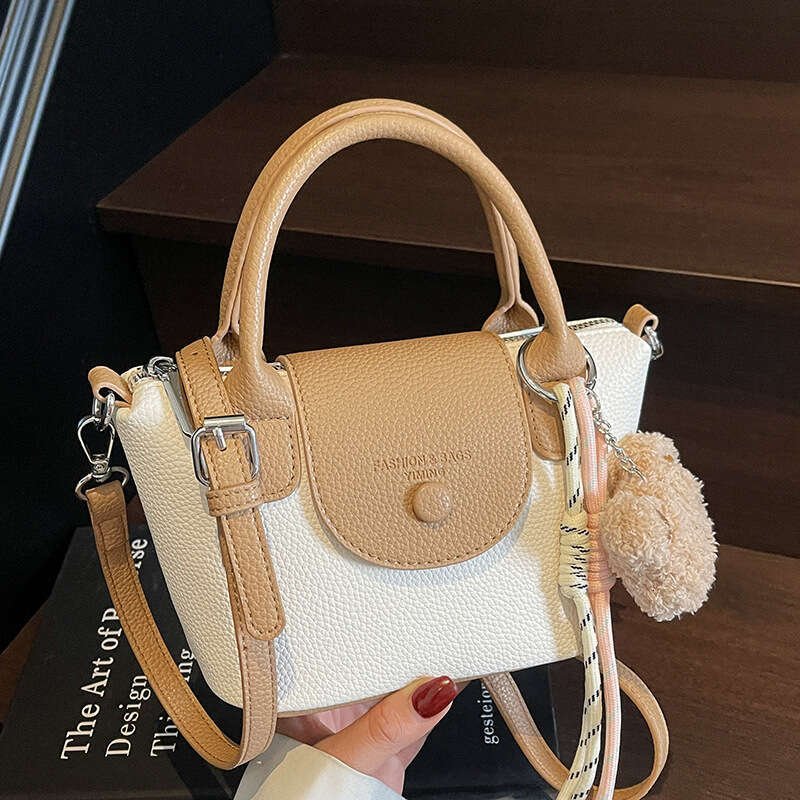 Spring Summer New High-End Fashion Litchi Texture Handbag for Women Elegant Versatile Stylish Commuter Crossbody Bag