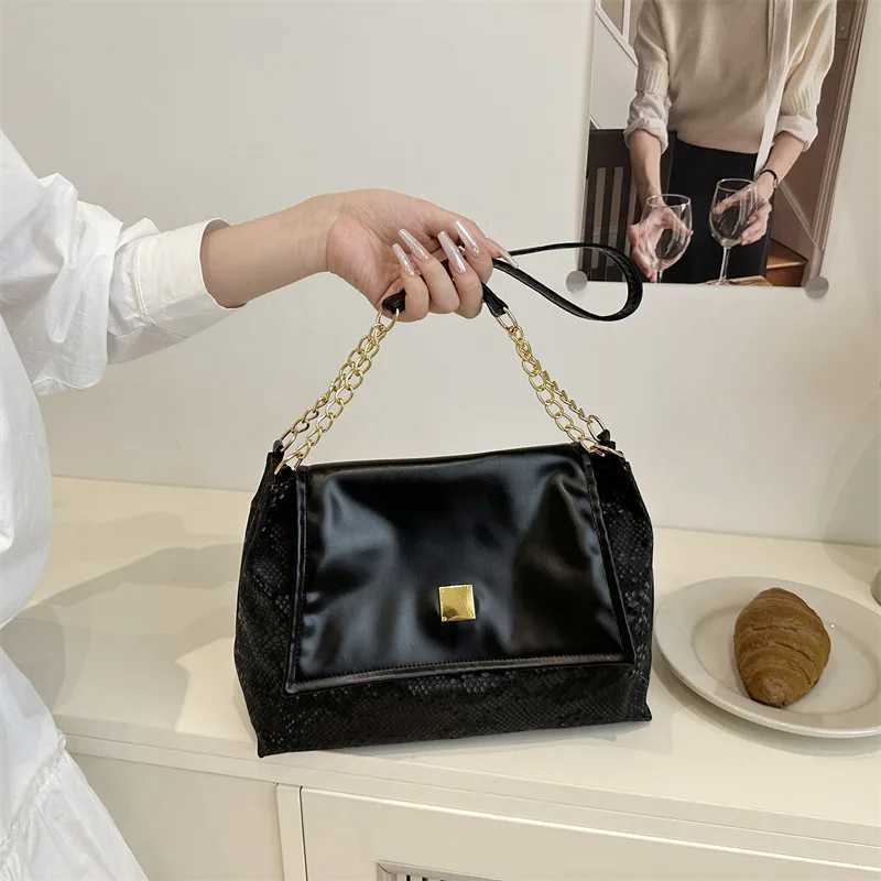 Shoder Bag Trendy Underarm Bag Harajuku Portable Small Square Bag Wens Bag 2025 Summer New Snake Pattern11 D251027