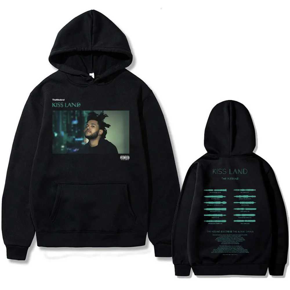 Weeknd Kiss Land Double Sided print mens Autumn fleece Hoodie Regular fit Long Sleeve clothes Fashion Streetwear Sportwear W251027