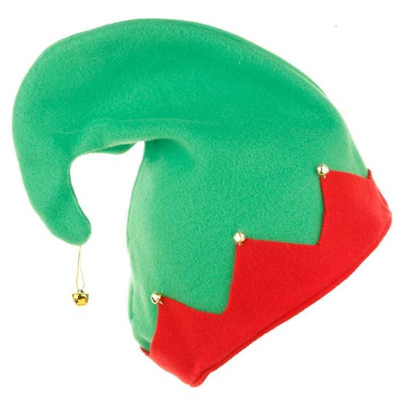Elf Hats Plush Made for Boys Girls Caps for Festive Christmas Eve Santa Hats with Metal Made Bell Ornament at the TopW251027