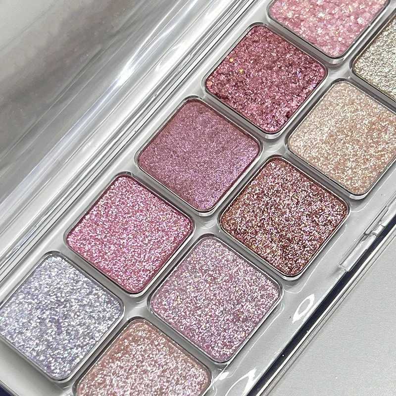 Diamond Sequins Eyeshadow Palette Peach Kumquat Eye Shadow Glitter Pearl Shimmer Shining Kids Makeup Eyeshadow Palette CosmeticsXJ251027