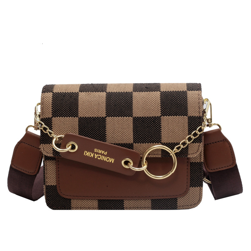 Free shipping designer bag New Spring and Summer Bags for Women High-End Versatile Checkered Small Square Bag Single Shoulder Crossbody Bag