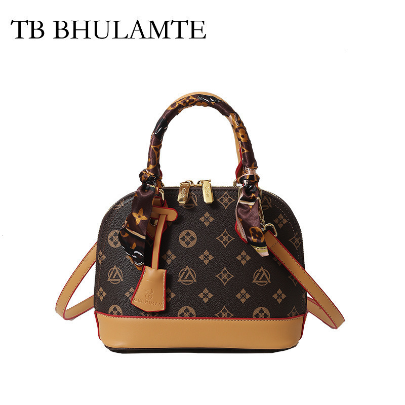 TB BHULAMTE Designer High-end Printed Tote Bag, Multi-functional Commuter Luxury Bag, Fashionable Women's Crossbody Bag, Niche Retro Shell Bag