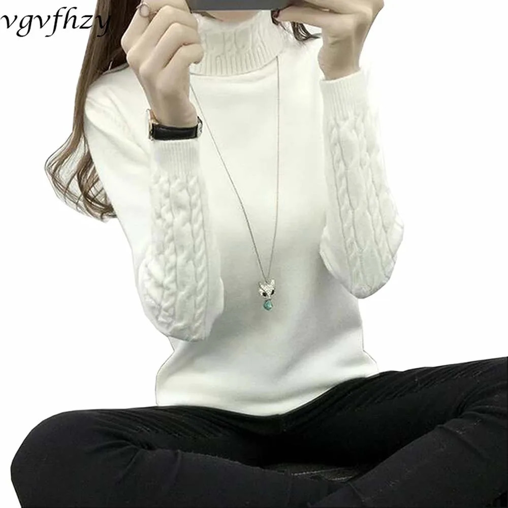 Women Turtleneck Winter Sweater Women Long Sleeve Knitted Women Sweaters And Pullovers Female Jumper Tricot Tops LY571 251027