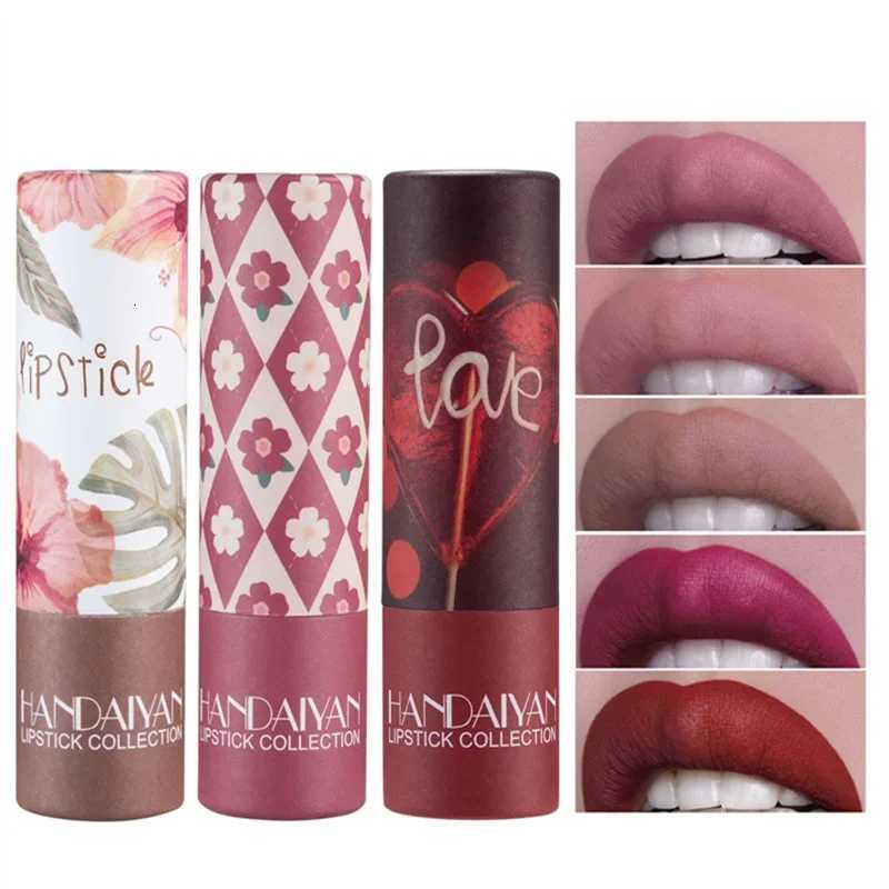 8Color Matte Nude Nonstick Cup Lipstick Red Velvet Long Wear Waterproof Sexy Pink Lip Gloss Korean Makeup Womens Lip Cosmetics W251027