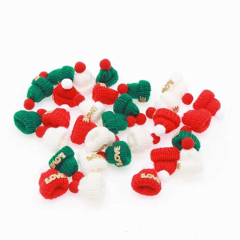 1020pcs 3545cm Mini LOVE Knitted Hat Christmas Decoration Festival Celebration Decor Gift Hat Hairpin Accessories Small HatW251027