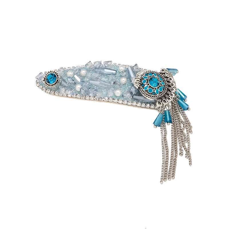 2025 New Flower Tassel Fashionable Crystal Side Bangs Pearl BB Clip Hairpin Hair Accessory