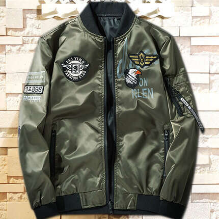 Reversible Jacket 2026 Autumn Winter New Air Force One Style Casual Thick Flight Suit Men's Clothing