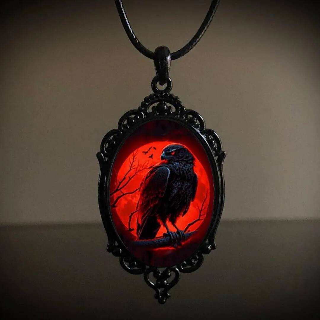 Gothic Pumpkin Mystery Wizard Vampire Bat Necklace Halloween Jewelry Accessorie Gift Witch Rope Chain Choker