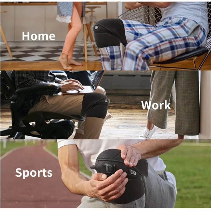 Electric Heating Knee Pads Relieve Pain Relief Support Brace Therapy Joint Injury Recovery Rehabilitation For Arthritis Leg 251023