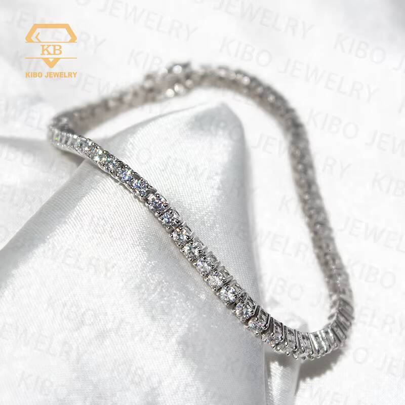 Pass Tester With GRA Certificate Shinning Moissanite Women Bracelet 2mm 3mm VVS Moissanite Tennis Bracelet Women