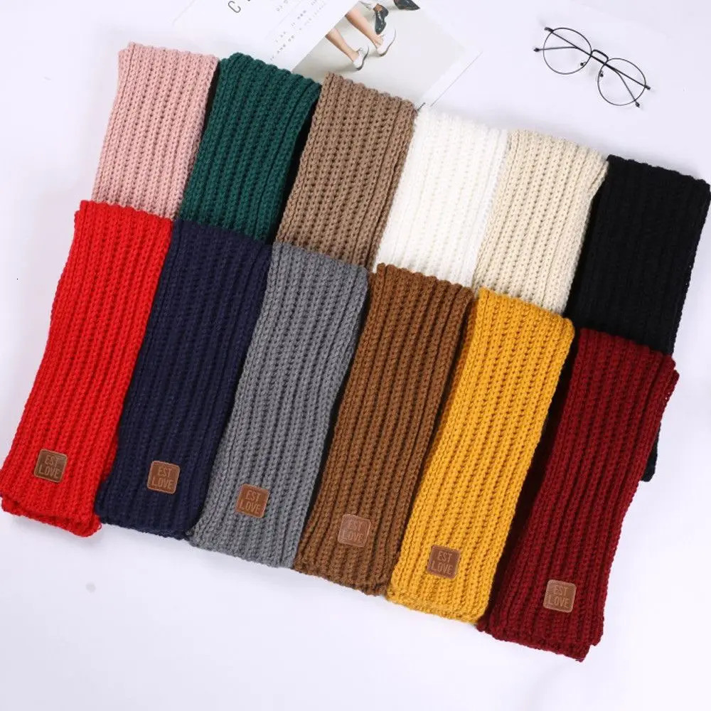 Fashion Warm Kids Scarf Soft Thick Neck Warmer Outdoor Winter Knitted Scarf Baby Boys Girls 251027