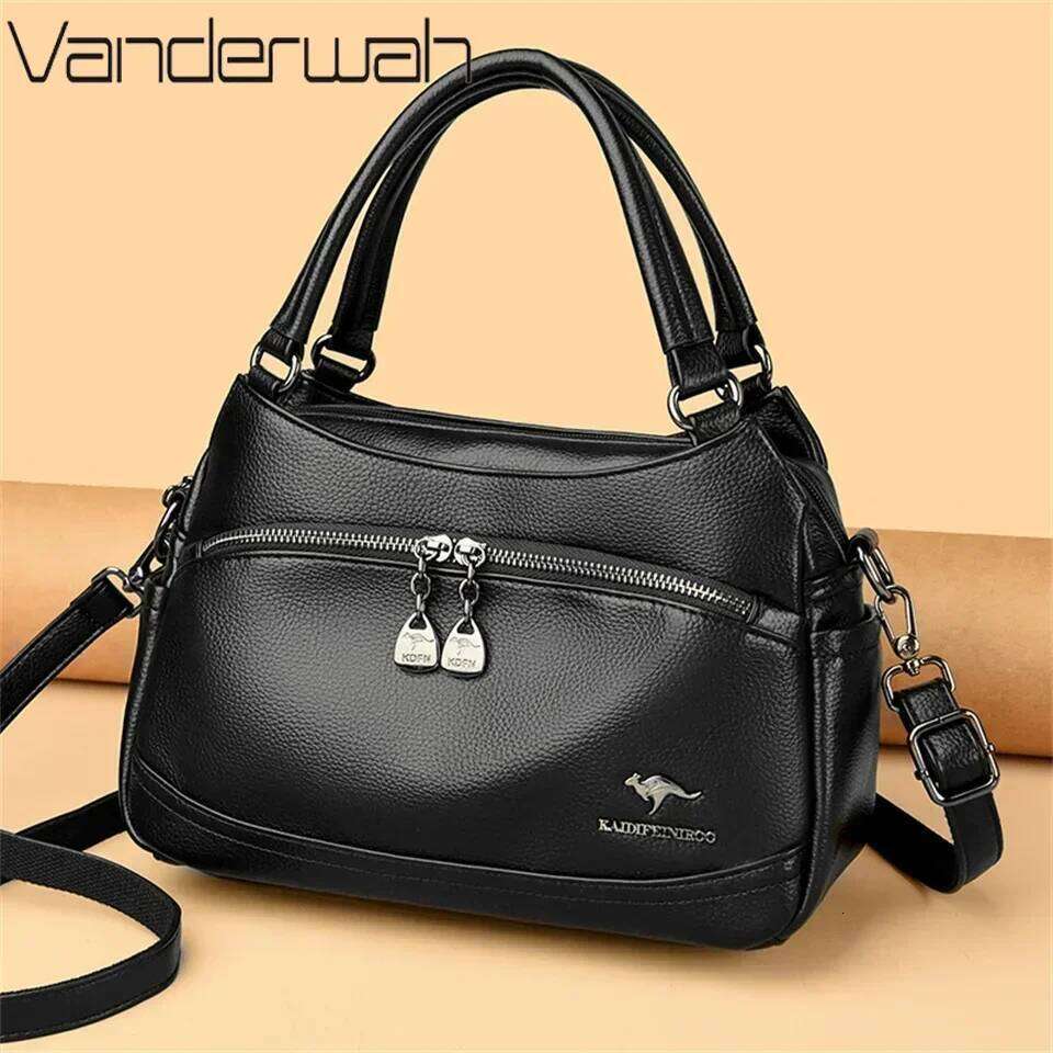 Fashion Soft Leather Handbag For Women Branded Shoulder Bags Crossbody Bag New Ladies Designer Purse Bolsos Mujeres