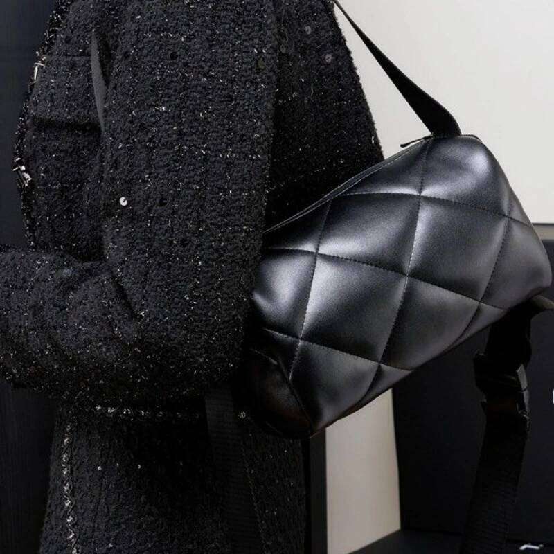 Designer Bag Luxury Bag Fashionable Autumn And Winter New Sheepskin Single Shoulder Dia Grid Women's Bag, Casual Versatile Crossbody Bag