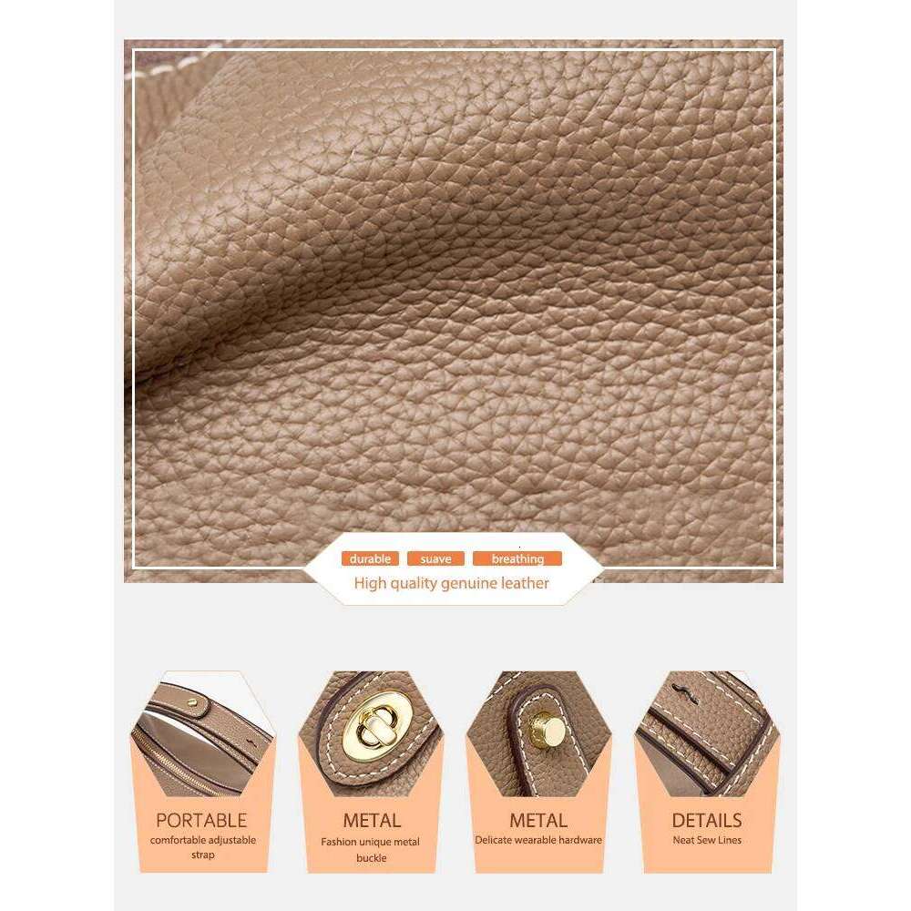 Zency 2024 New Retro Ing Color Fashion Women's Genuine Leather Handbag Shoulder Messenger Bag Cross Body Top Handl