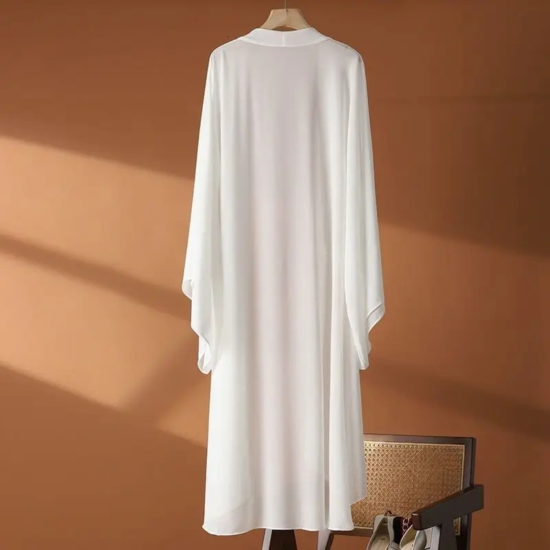 Summer Sunscreen Shirts Women Cardigan Long Chiffon Blouse Shirt Ladies Shawl Female Outerwear Women Loose Thin Coat Jacket 251027