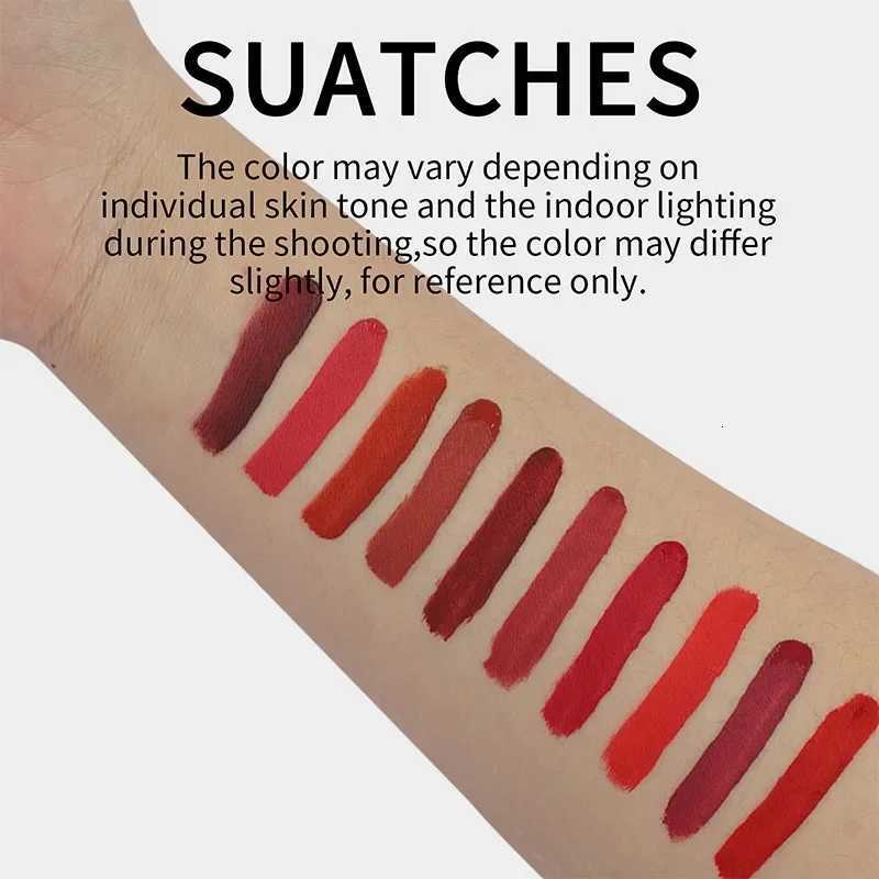 0PCSSET Matte Velvet Lip Gloss Set Hydrating Moisturizing NonSticky Liquid Lipstick W251027