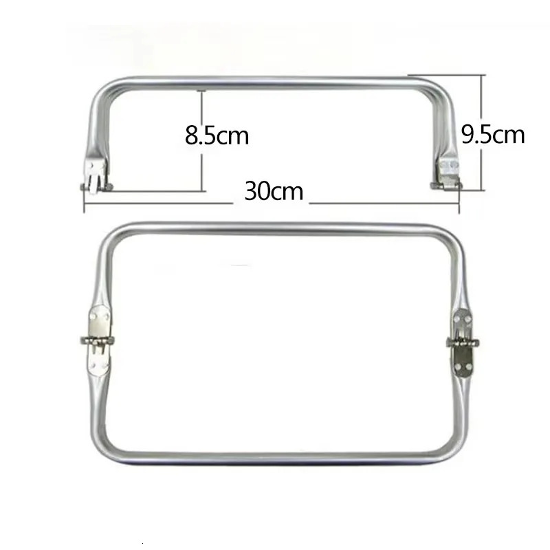 10PCS 2030cm Silver Metal Frame For Purse Doctor Aluminium Tube Handle bag Accessories Clutch Parts 251027