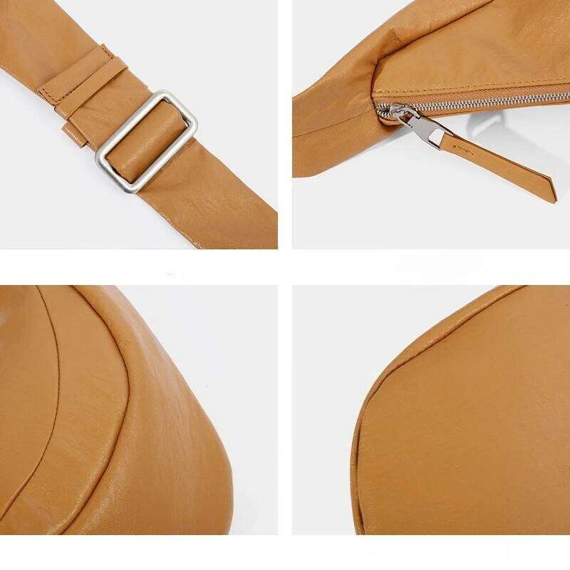 Women Crescent Underarm PU Leather Female Elegant Commuter Shoulder Niche Design Girls Fashion Armprit Bags Purses 251027