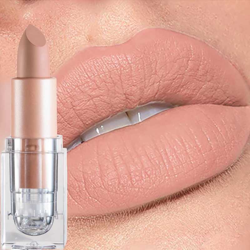 Handaiyan 2 Colors Matte Waterproof Velvet Nude Lipstick Sexy Red Brown Pigments Makeup Long Lasting Profissional W251027