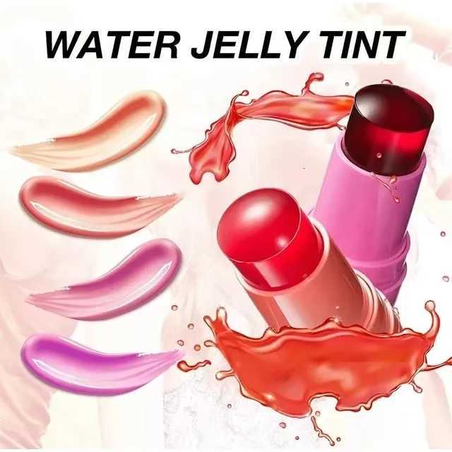 3in Milk Jelly Tint Facial Blusher Wand Moisturized Long Lasting Matte Rouge Cheek Contour Lipstick Sticker Beauty Makeup Kit W251027