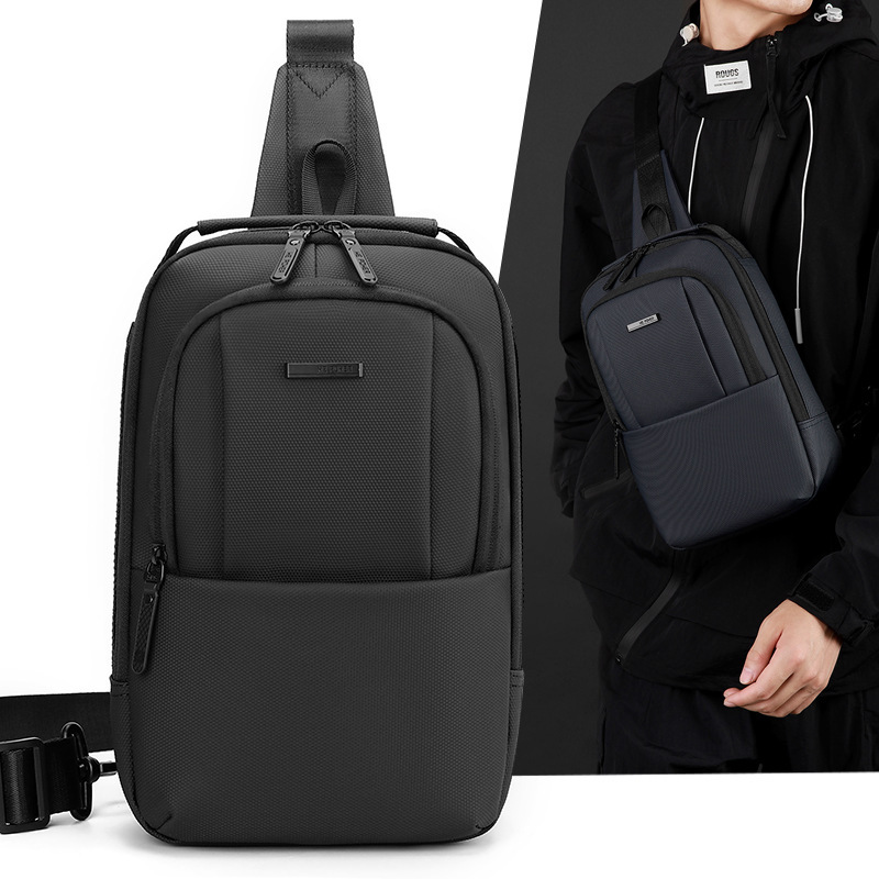 Designer Luxury New Men's High-end Crossbody Bag, Simple And Casual Single-shoulder Bag, Daily Commuting Chest Bag