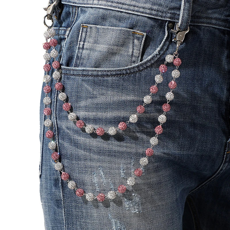 IEFB Mens Jeans Accessories Womens Chain Fashion Waist Chains Handmade Accessory 9X102 251023