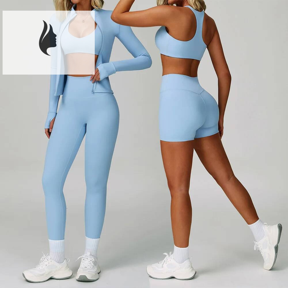 winter jacket women 2-3PCS Yoga Suit Women Tracksuit Sports Bra High Waist Leggings Shorts Outfit Gym Set Fiess Push Up Workout Clothes Sportswear