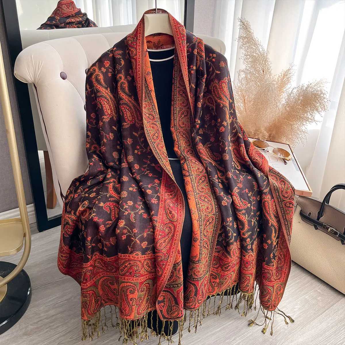 2025 Bohia Pashmina Hijab Scarf Long Muslim Shawl Fa Foard Soft Tuan Wraps For Wen band Luxury BrandW251027