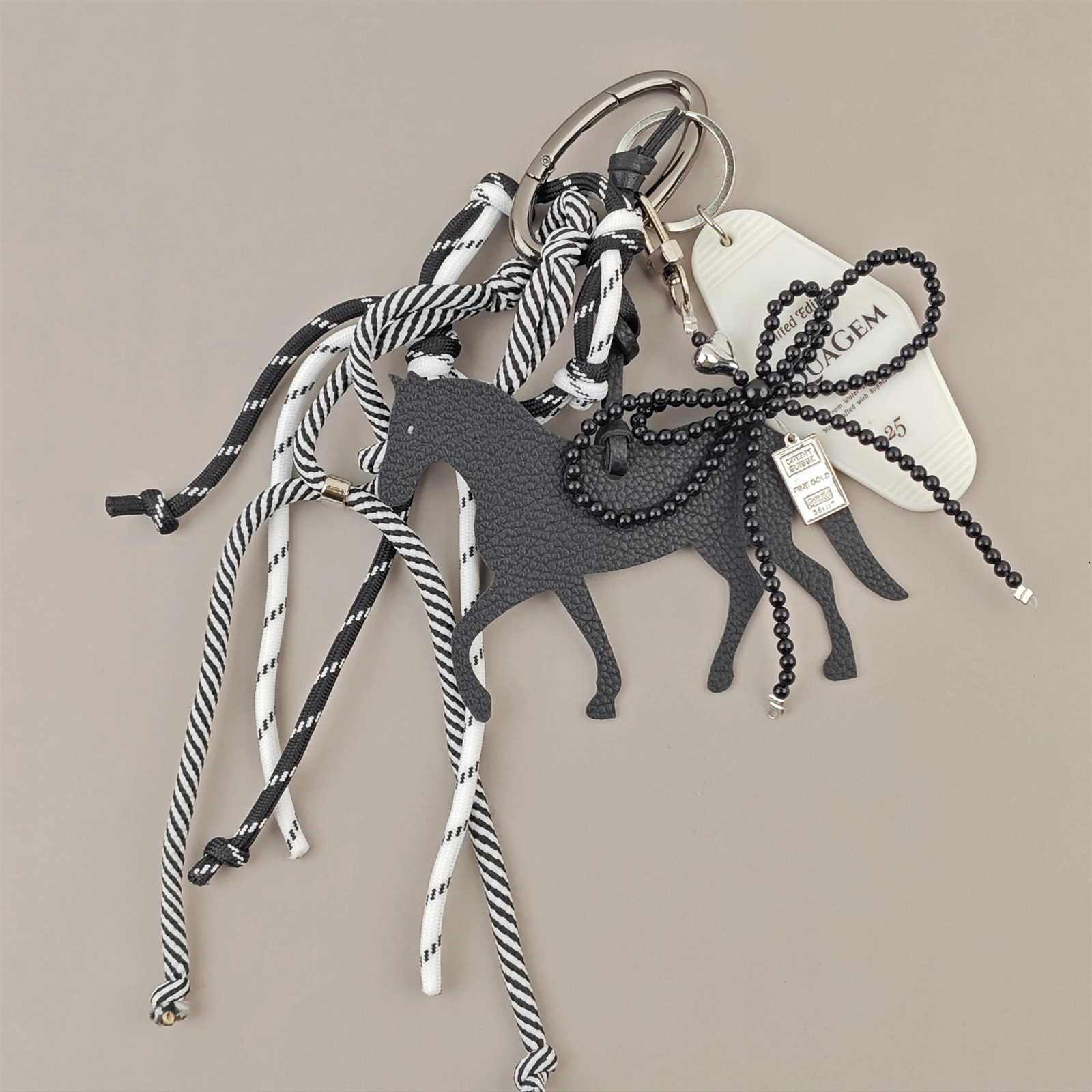 Trendy Charm Bag Pendants Horse Matching With Hanging Ropes Fashionable Extremely Complicated Bag Pendant Key Accessories Gift 251023