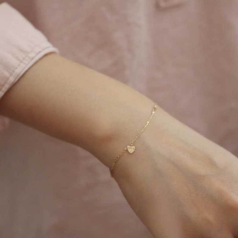 SOFTPIG Real 925 Sterling Silver 14K Gold Plated Charm Bracet For Fashion Wen Wedding Minimalist ic Fine JewelryW251027