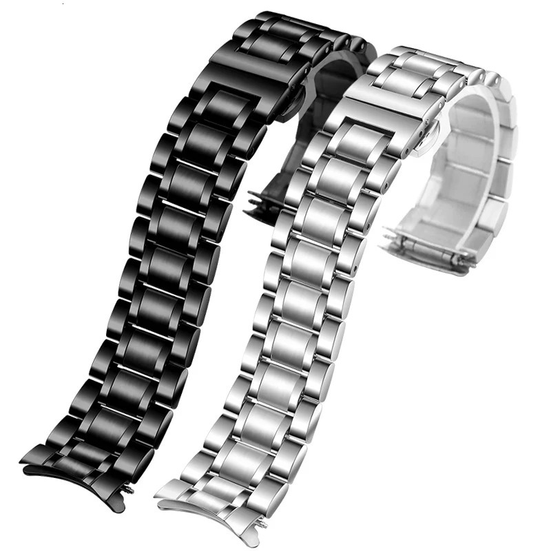 For Seiko Curved End Stainless Steel Strap Men 20mm 22mm High Quality Metal Watchband Watch Chain Bracelet 251027