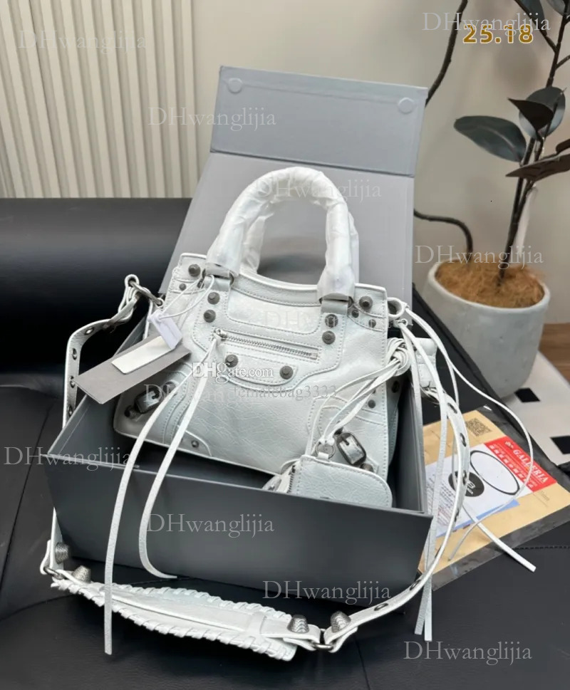 DHGM Designer Motorcycle Bag Classic Tote Crossbody hobo riveted bag in a variety of model sizes04