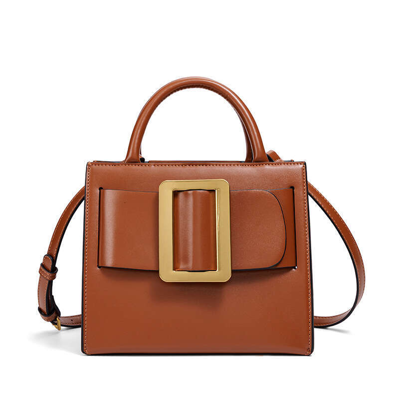 2025 New Korean Style Designer Bag - Women's Elegant Small Square Bag, Trendy Simple Fashion with Belt & Aluminum Buckle for Crossbody & Shoulder