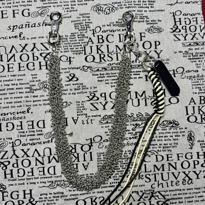 punk style pants chain handmade small hanging bead chain personalized neutral waist decoration 251024