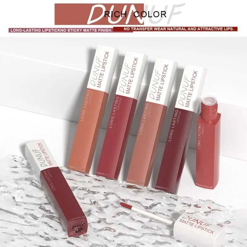 Natural Matte Finish Lipstick Waterproof and Not Easy To Stick To Cups 8color Gift Lipstick LongLasting Velvet Lip Gloss W251027